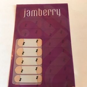 5/$10 French tip with bow jamberry nail wraps